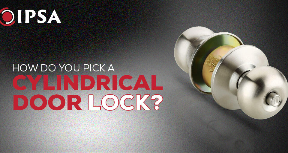 How do you pick a cylindrical door lock?